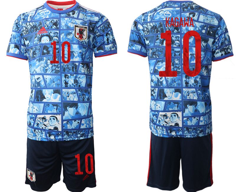 Men 2022 World Cup National Team Japan home blue #10 Soccer Jersey